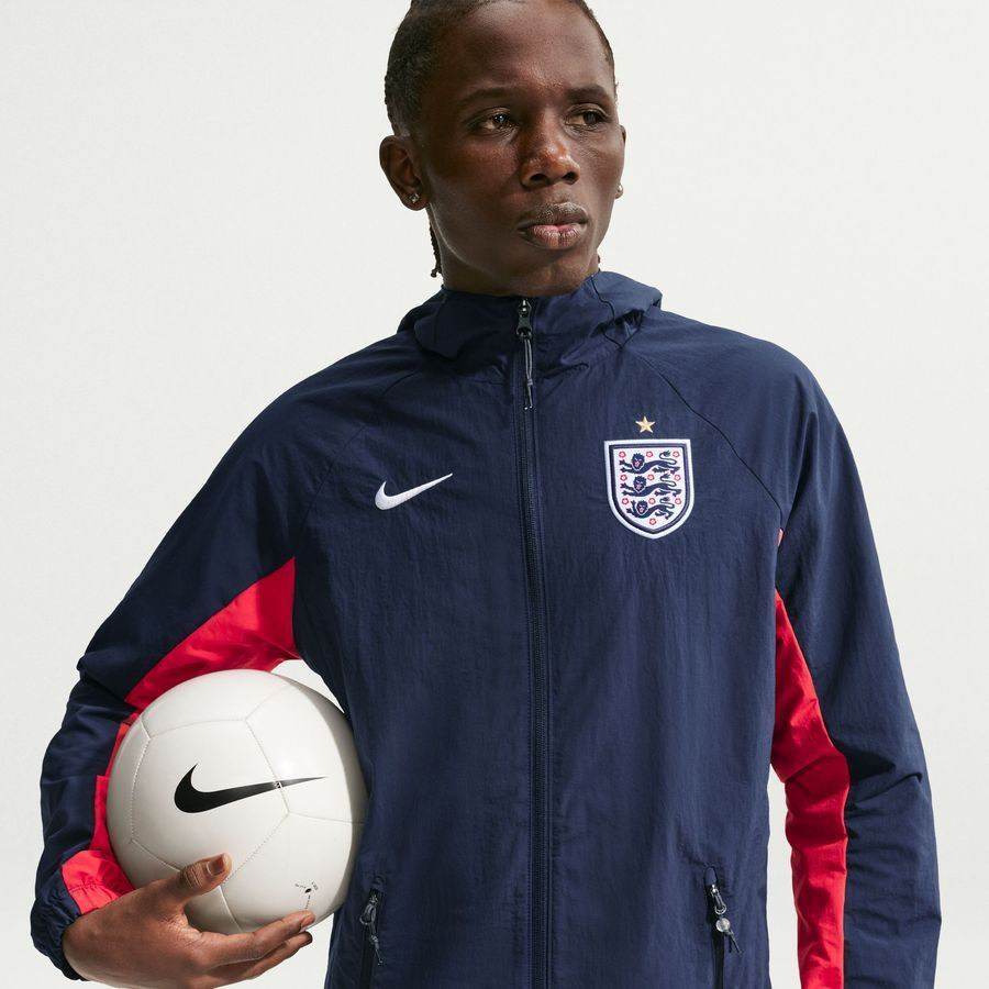 England Training Jacket Dri-FIT AWF Woven World Cup 2026 - Obsidian/Speed Red/White - Supporter Apparel
