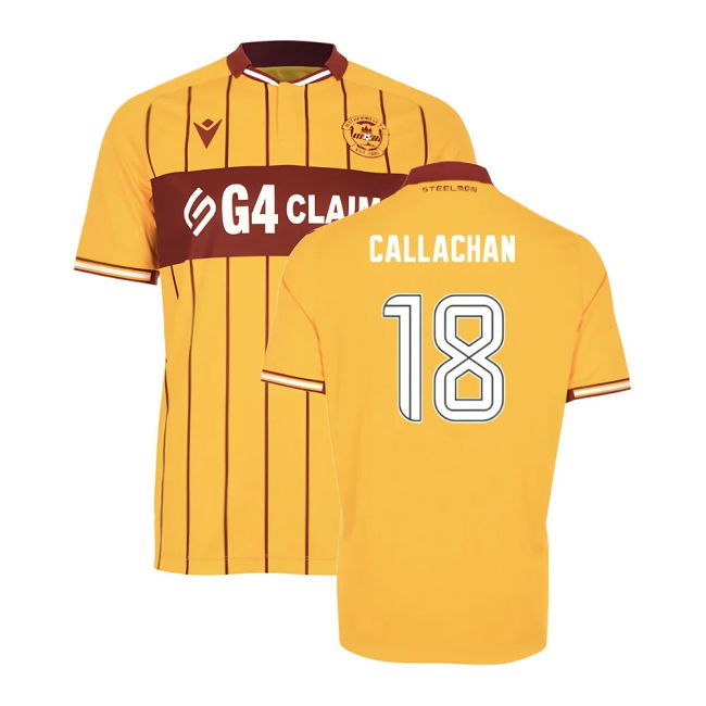 2025-2026 Motherwell Replica Home Home Callachan 18 - Modern Player