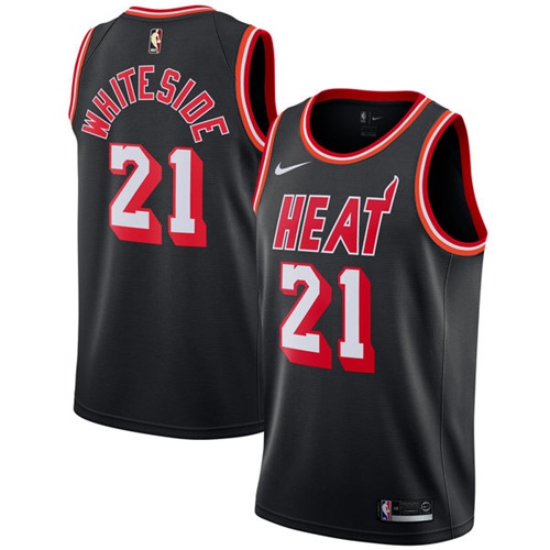 Heat Black Miami Heat #21 Nike Jersey - Affordable Basketball Jersey