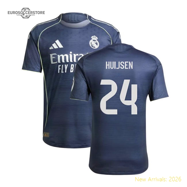 Official 2025-2026 Real Madrid Authentic Away Shirt (Huijsen 24)