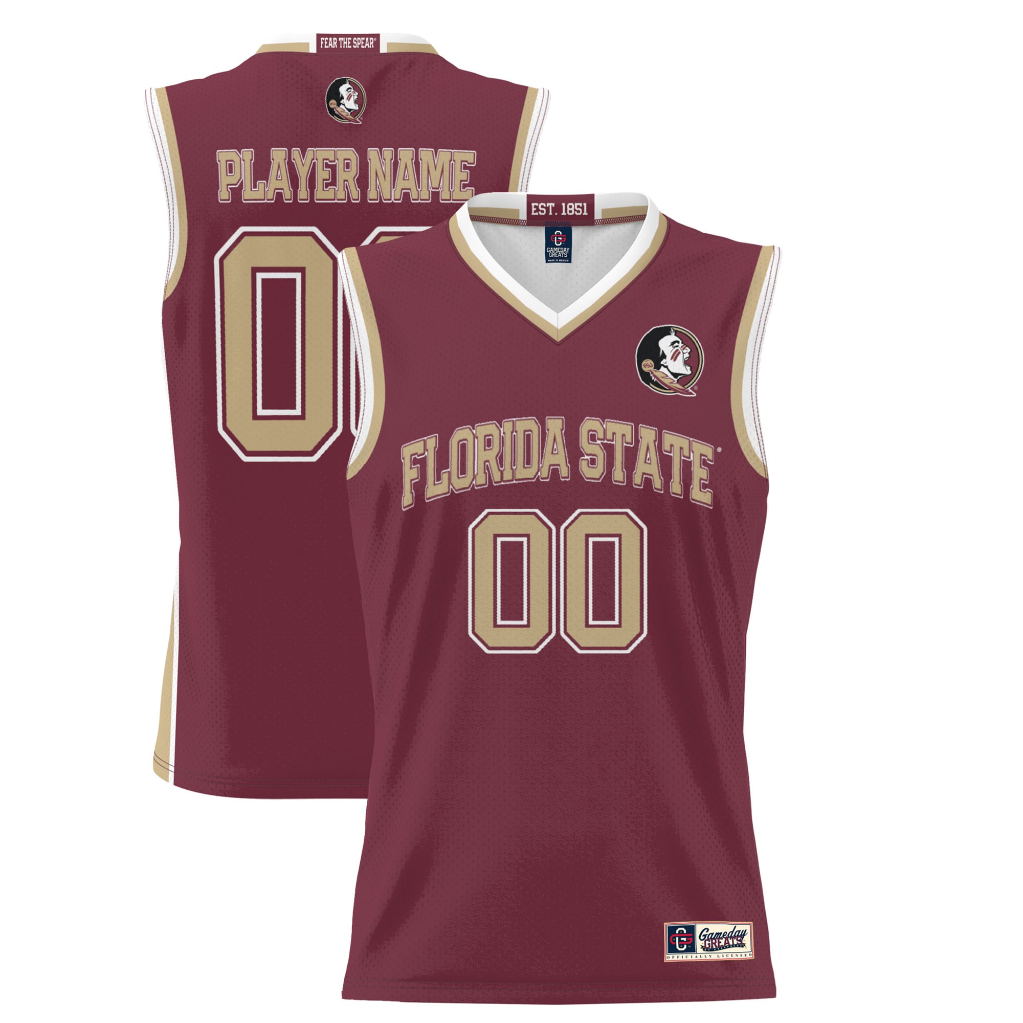 [NJP] Florida State Seminoles GameDay Greats Unisex Lightweight NIL Pick-A-Player Women's Basketball Jersey - Garnet