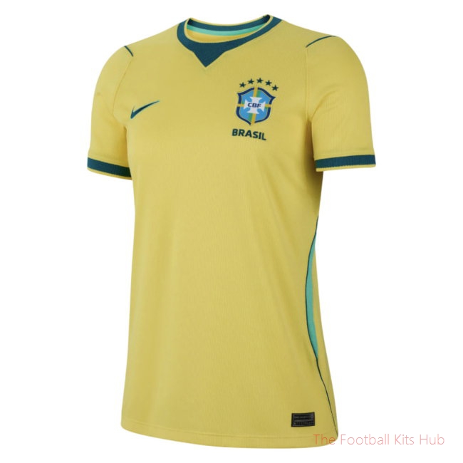 Premium Brazil 2026-2027 Home Shirt (Womens) (Fabinho 17)