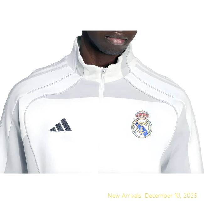 Authentic 2025-2026 RM Real Madrid Track Top Urban Purist (White)