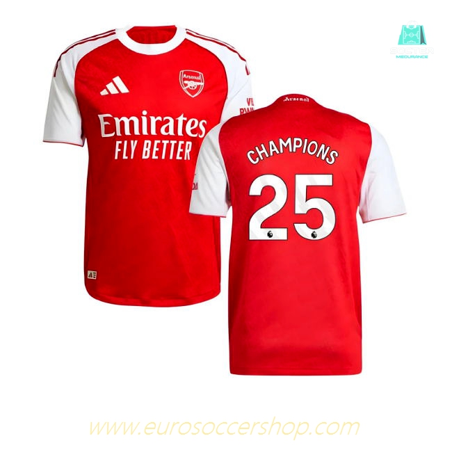 2025-2026 Arsenal Authentic Home Shirt (Champions 25)