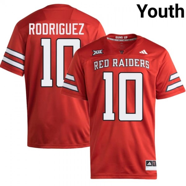 Youth Texas A&m Aggies #10 Jacob Rodriguez Youth Red V4e Jersey