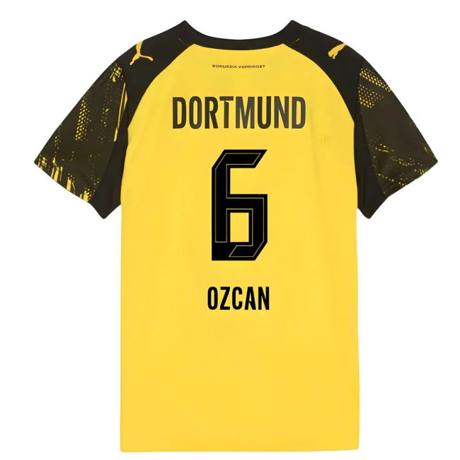 2025-2026 Borussia Dortmund Home Elegant Shirt - Kids (Ozcan 6)