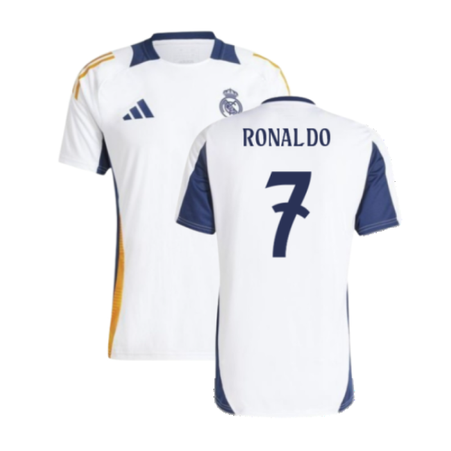 Official 2024-2025 Real Madrid Training Tee (White) (Ronaldo 7)