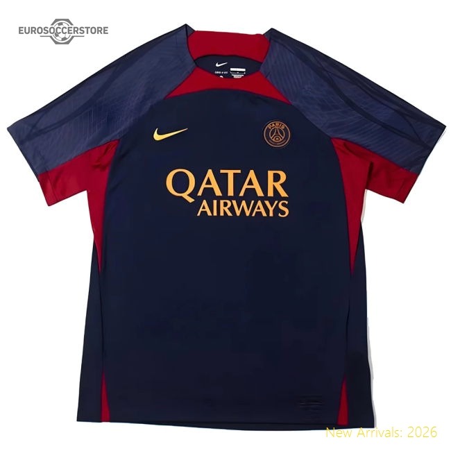 Top-Quality 2023-2024 Psg Dri-Fit Strike Training Shirt (Navy)