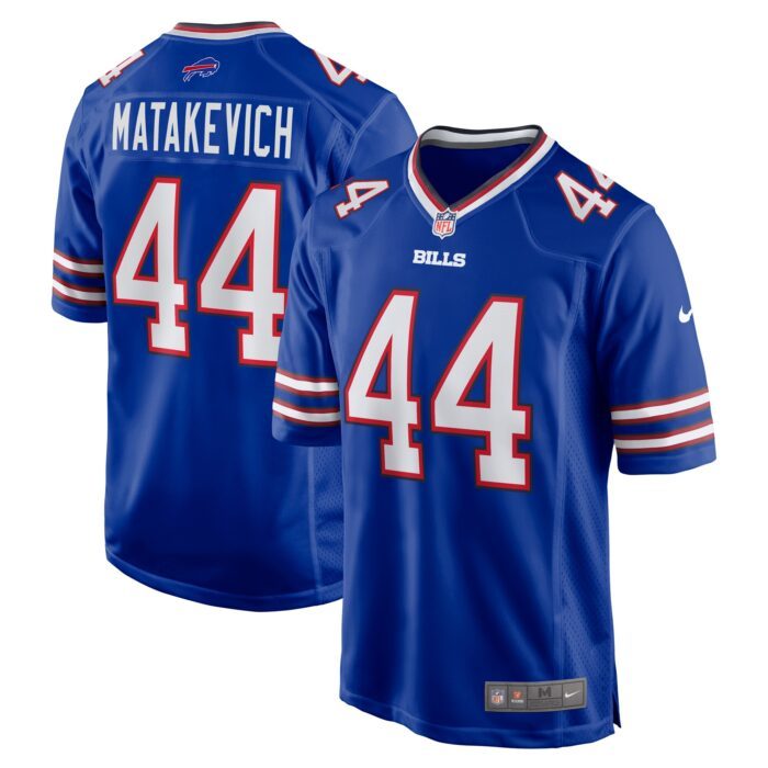 Men's Buffalo Bills Tyler Matakevich Nike Royal Game Jerse...
