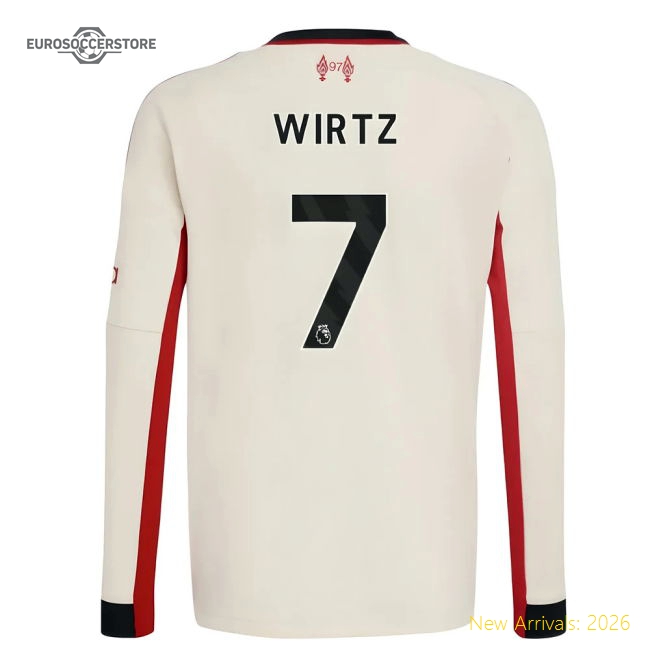 Soft Liverpool Kids Wirtz Jersey 2025-2026 Soft-touch Drycell
