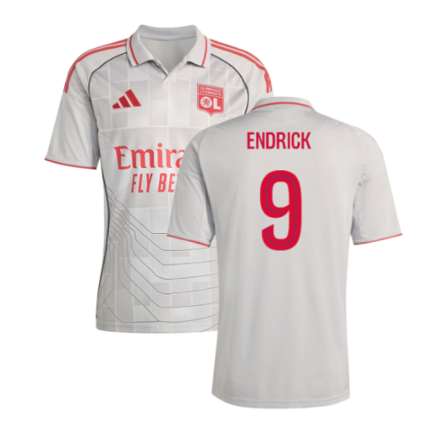 Luxury 2025-2026 Olympique Lyon Third Shirt (endrick 9)