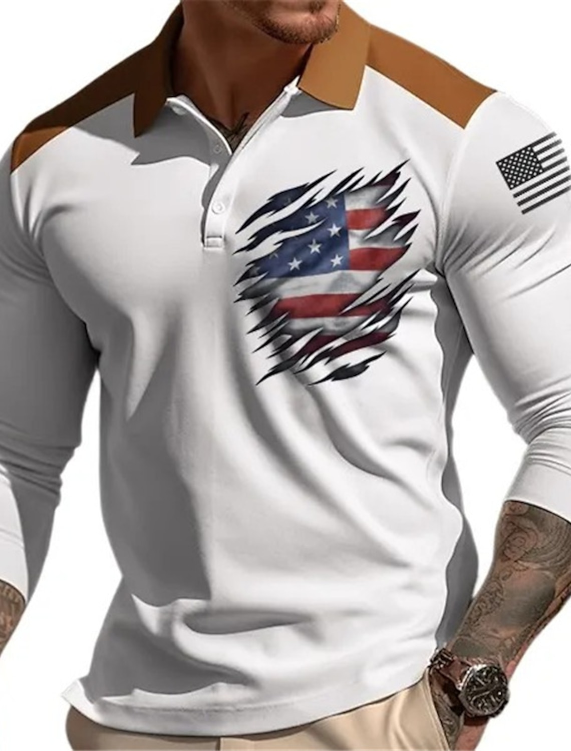 Independence Day Men's American US Flag We The People Patriotic Shirt Summer Shirt Button Up Shirt Short Sleeve Fashion Casual Holiday Summer Spring Turndown 3D Print