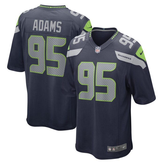 Men's Seattle Seahawks Myles Adams Nike College Navy Game ...
