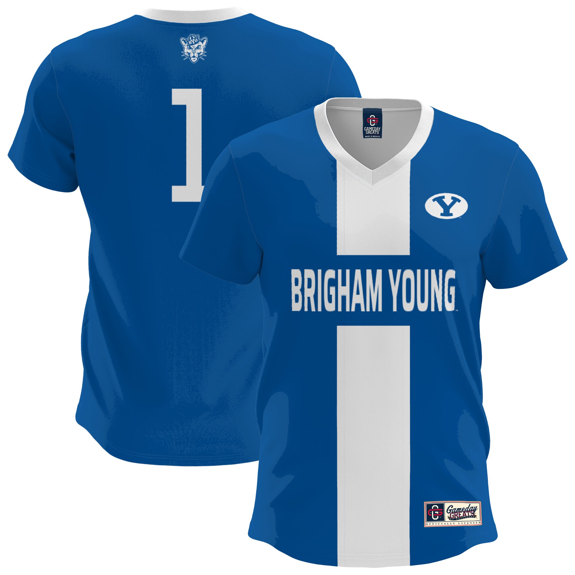 [LK] BYU Cougars GameDay Greats Youth Lightweight Soccer Fashion Jersey - Royal