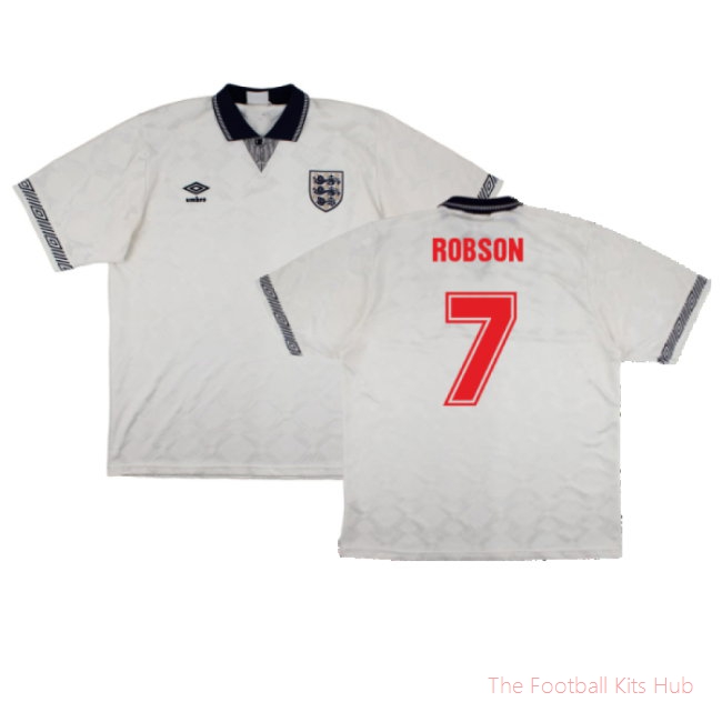 England 1990-92 Home Shirt (L) (Excellent) (Robson 7)