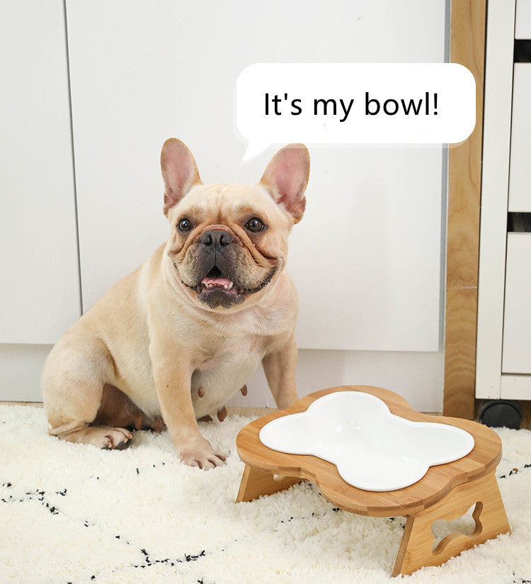 French Bulldog Bonesecure Frenchie Bowl Anti Overturning Ceramic Bowl