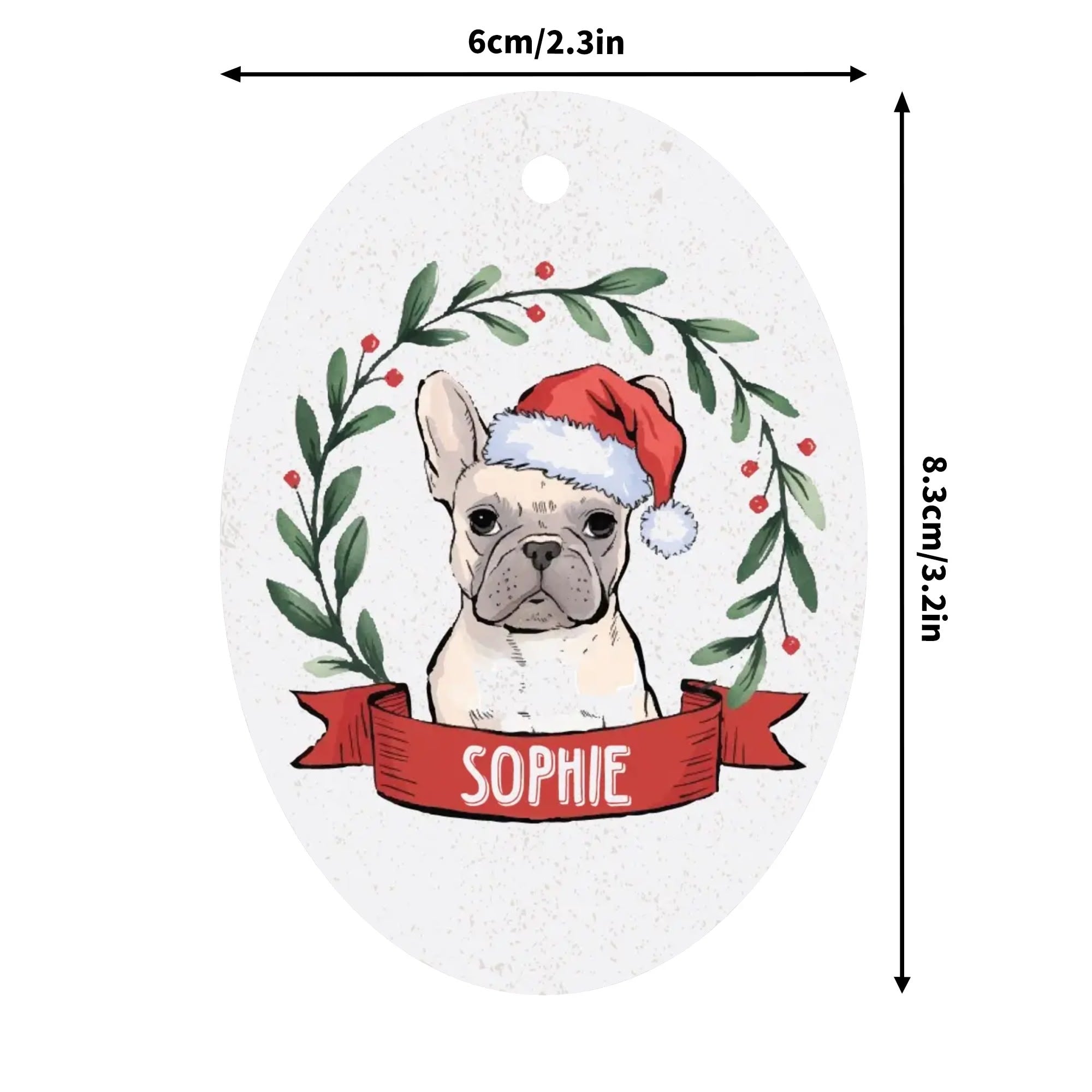 French Bulldog Lover Personalized Ornaments For Frenchie Lovers With
