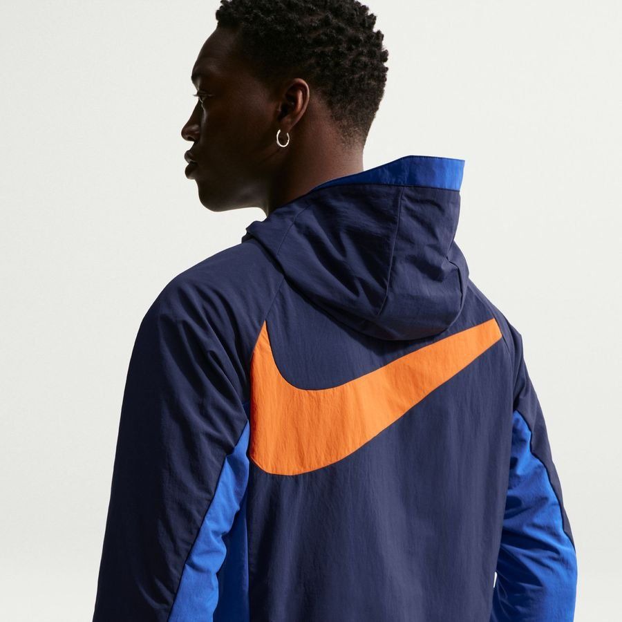 France Training Jacket Dri-FIT AWF Woven World Cup 2026 - Blackened Blue/Game Royal/Metallic Copper