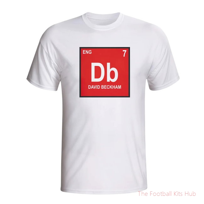 David Beckham England Periodic Table T-shirt (white) - Kids