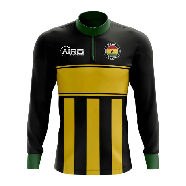 Premium-Quality Tournament-Edition Ghana Concept Football Half Zip