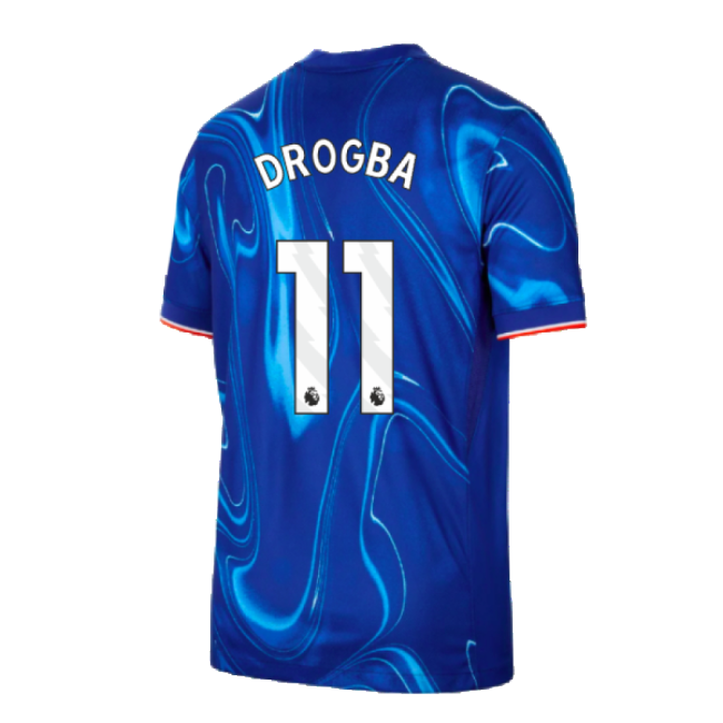 Moisture-Wicking 2024-2025 CHE Home Player Issue Drogba 11 Adults#552