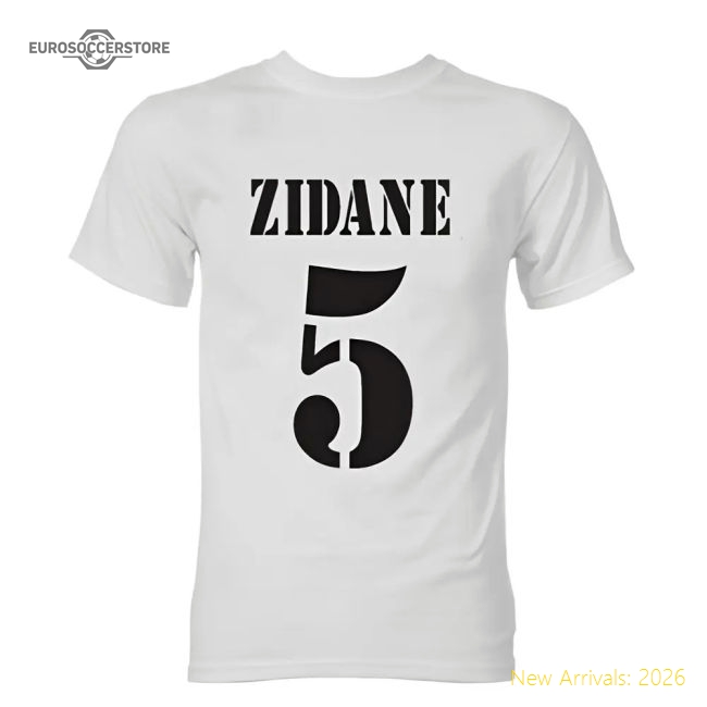 Official Zinedine Zidane Real Madrid Galactico T-Shirt (White)