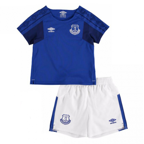 Match Quality Kids Everton Home 201718 Soccer Kits ShirtShorts
