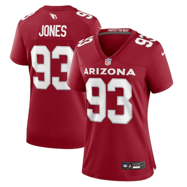 None Justin Jones Game Jersey - Cardinal | NFL Player Jersey