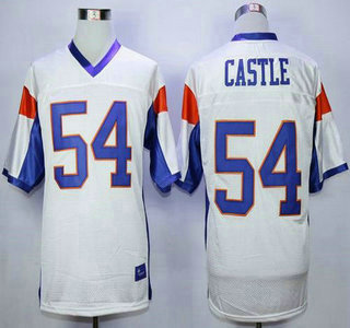 Men's None #54 Thad Castle White 2015 away jersey game day Jersey