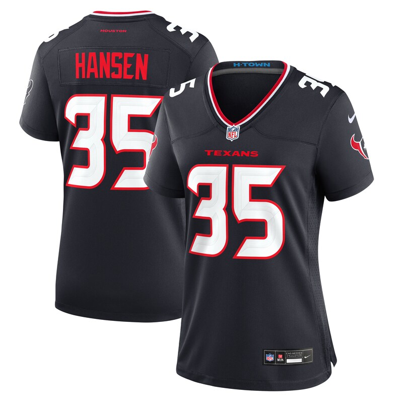 None Jake Hansen Champion HOU Texans Top-Grade Jersey Football Apparel