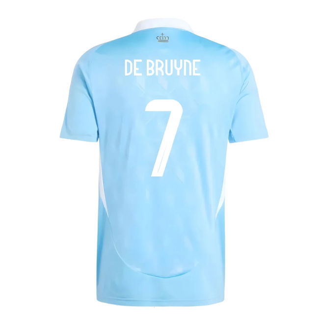 De Bruyne 7 Licensed Copy Belgium Away Supporter Shirt for Adults
