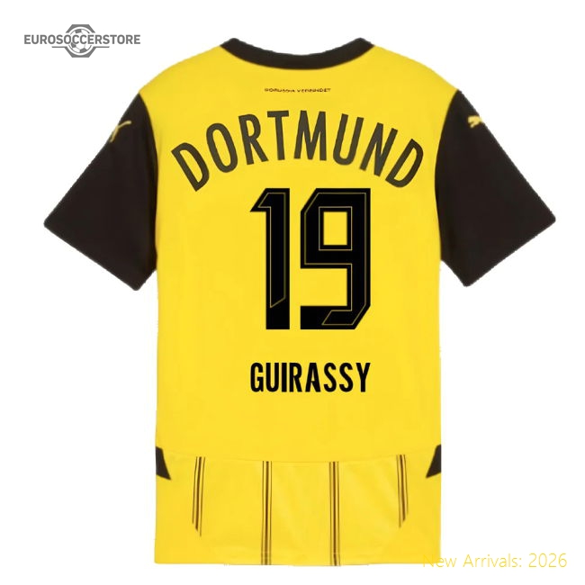 Borussia Dortmund 2024-25 Home Fan Version For Kids (Guirassy Match