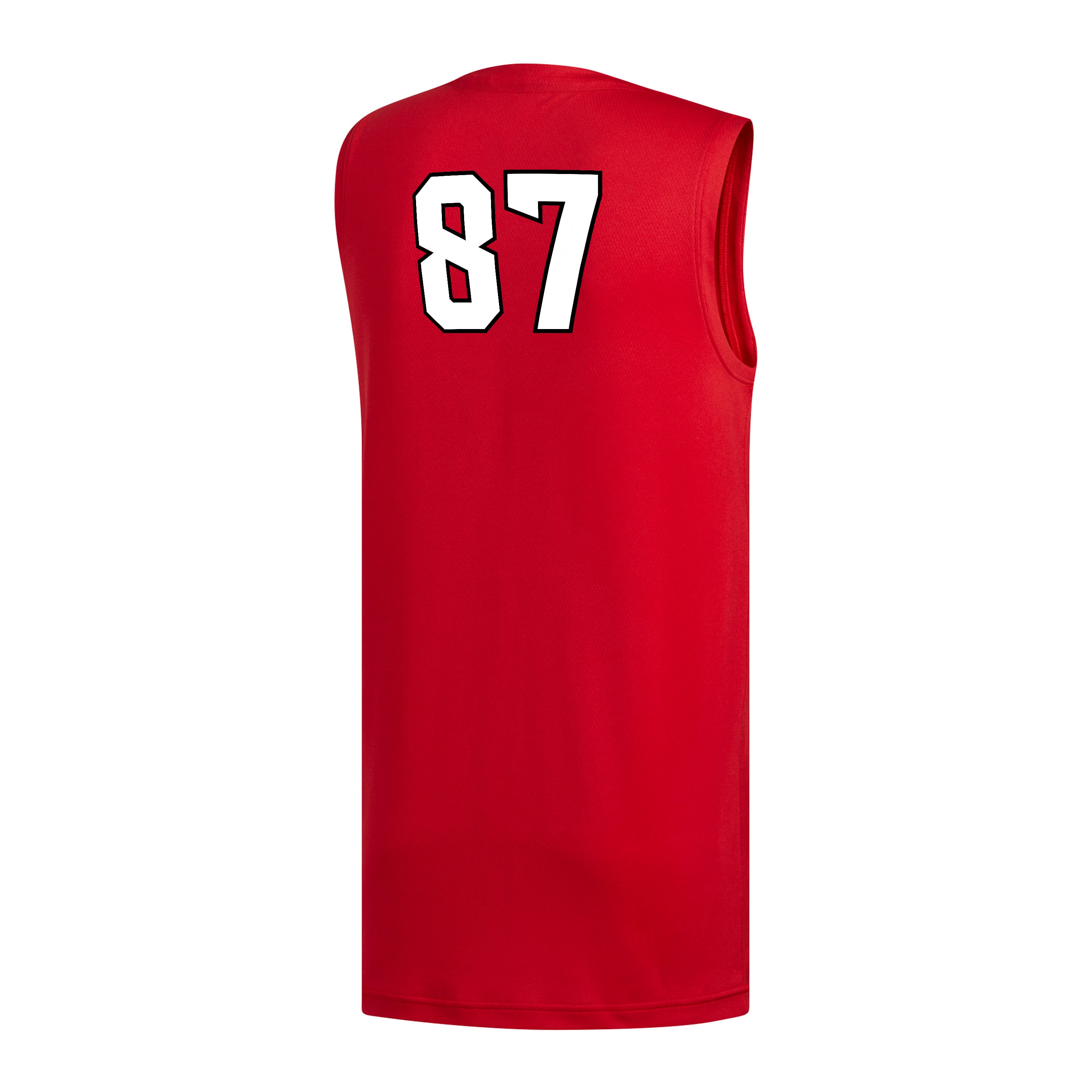#87 NC State Wolfpack adidas Replica Basketball Jersey - Red