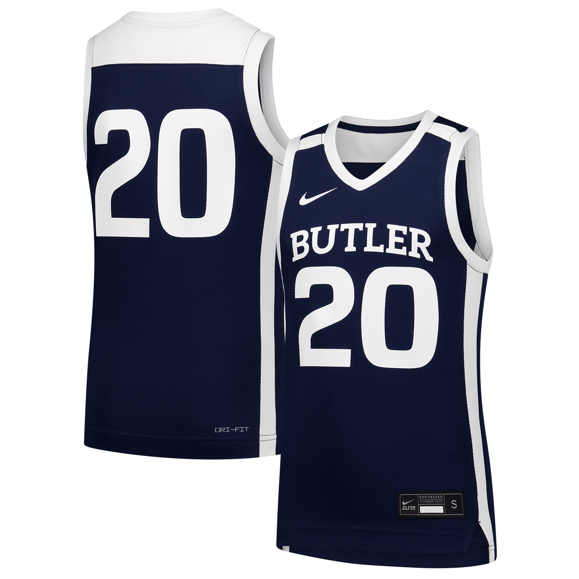 [NJP] Butler Bulldogs Youth Replica Basketball Jersey - Navy