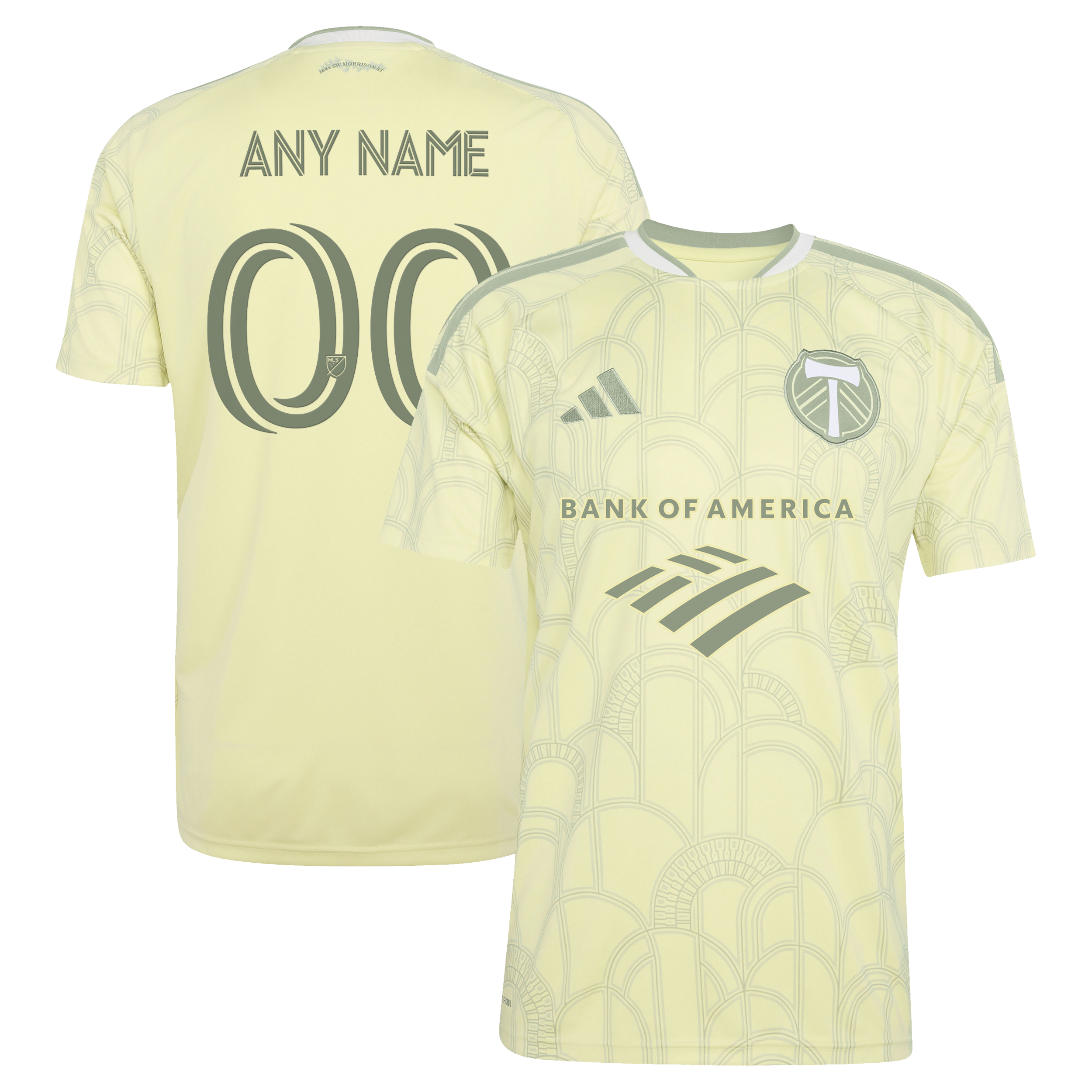 [JED] Portland Timbers 2026 Civic Stadium Kit Replica Custom Jersey - Yellow