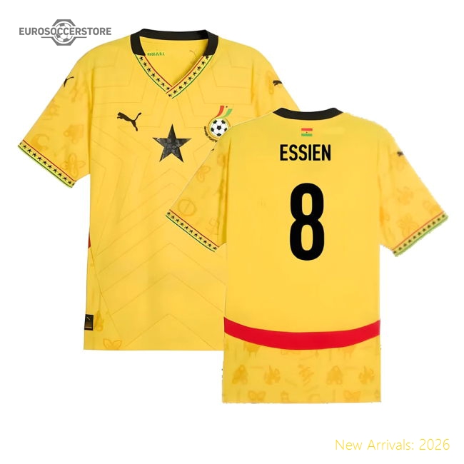 Ghana Essien 20242025 Away Top Shirt Lightweight Climalite