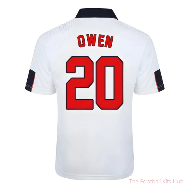 Score Draw England World Cup 1998 Home Shirt (Owen 20)