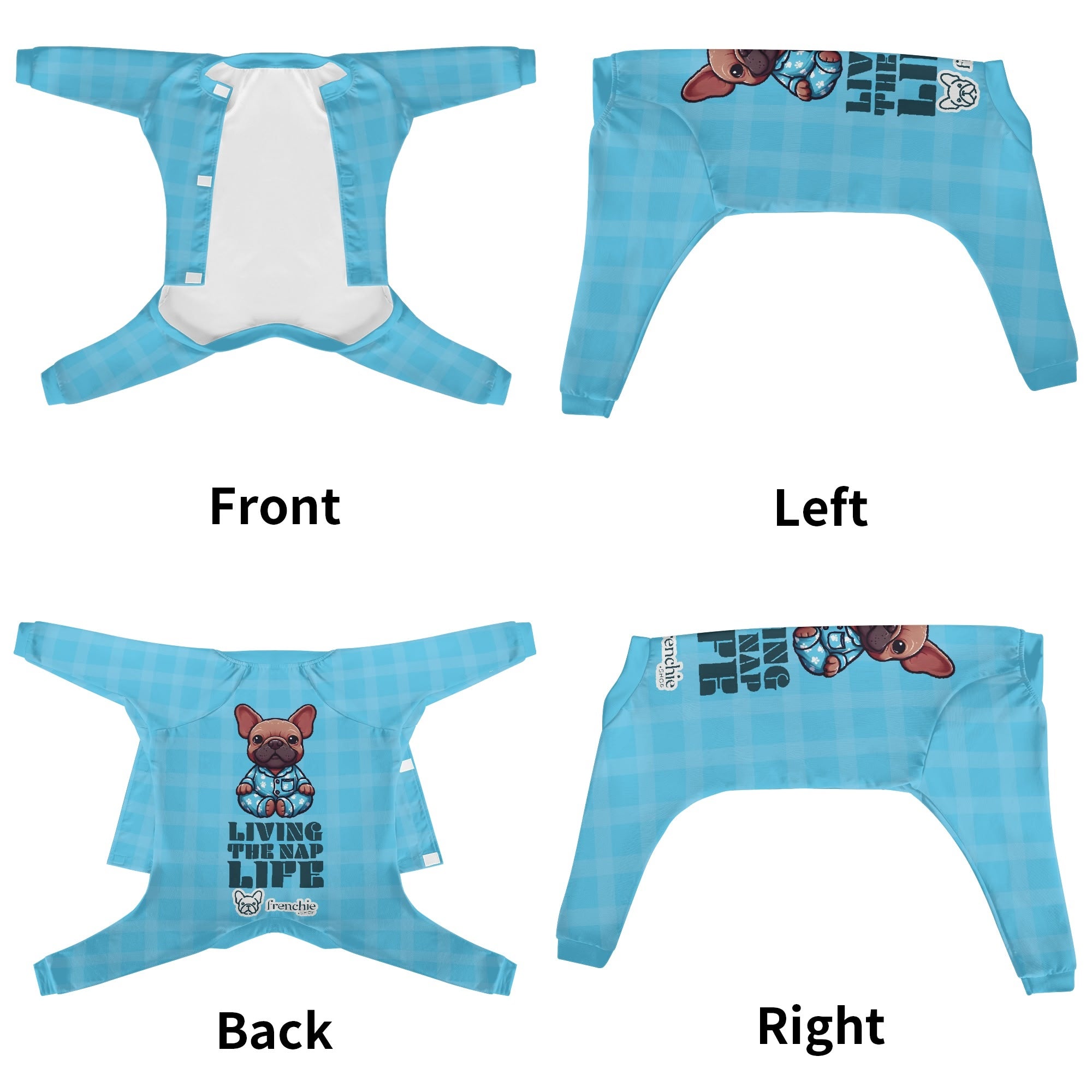 French Bulldog Living The Nap Life Frenchie Pajamas – Ultra Soft,