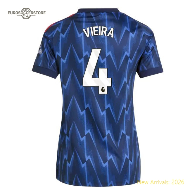 Modern Arsenal Womens Vieira Jersey 2025-2026 Breathable