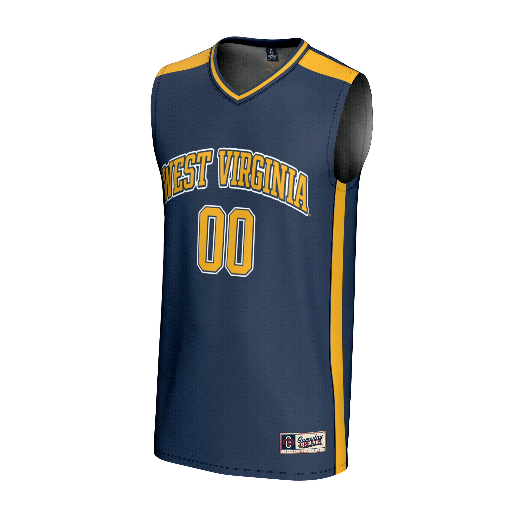 [DDG] West Virginia Mountaineers GameDay Greats Youth NIL Pick-A-Player Lightweight Men's Basketball Fashion Jersey - Navy