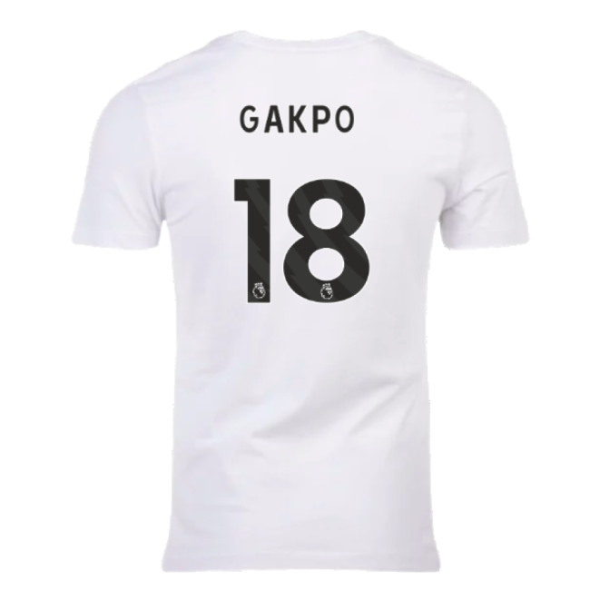 2023-2024 Liverpool T-shirt (White) (Gakpo 18) (White) | Best Value
