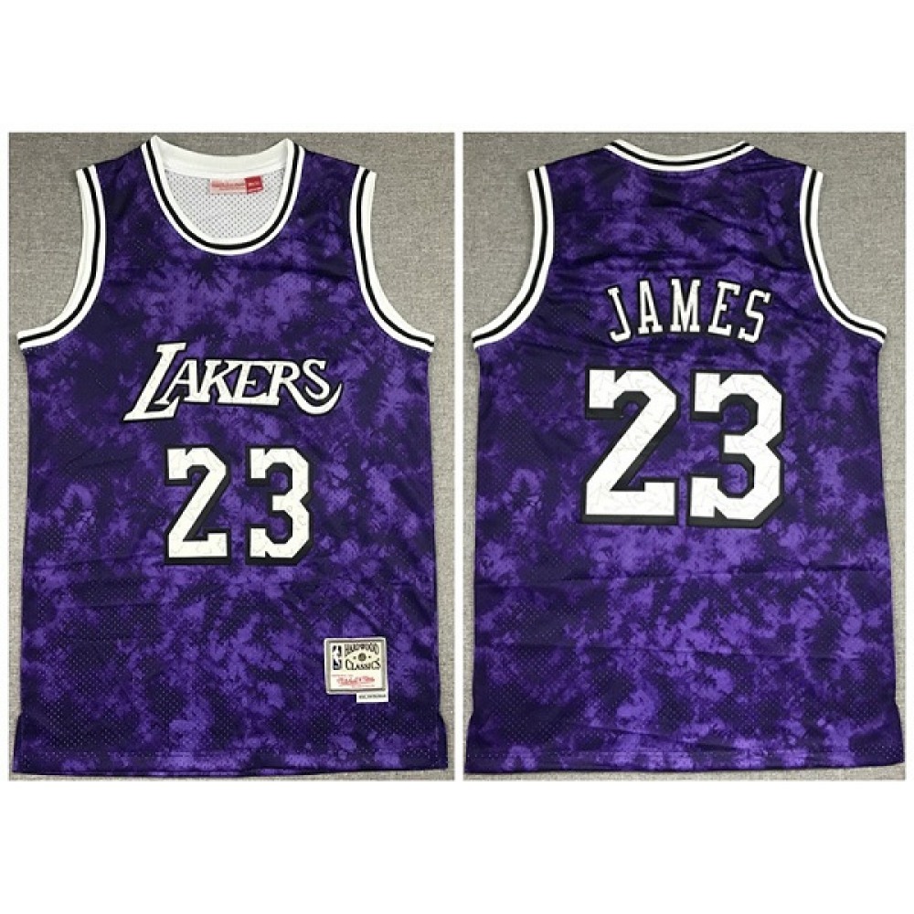 Collector's Item Authentic Men's Lakers #23 LeBron Purple Basketball Jersey