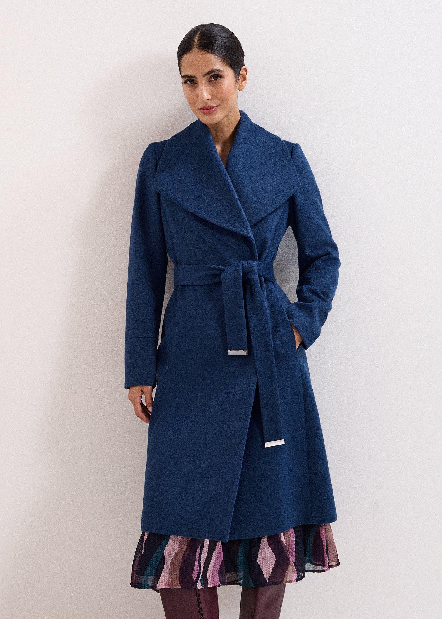 Petite Nicci Black Wool Smart Coat
