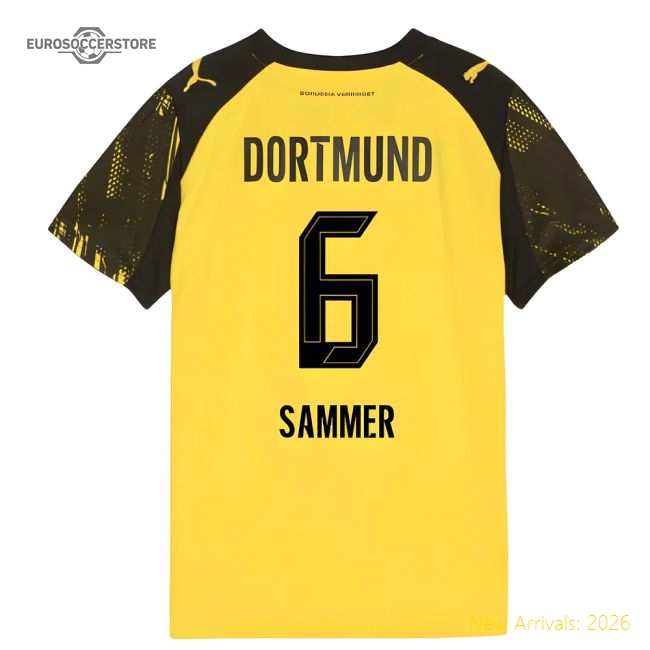 Performance 2025-2026 Borussia Dortmund Home Shirt (Kids) (Sammer 6)