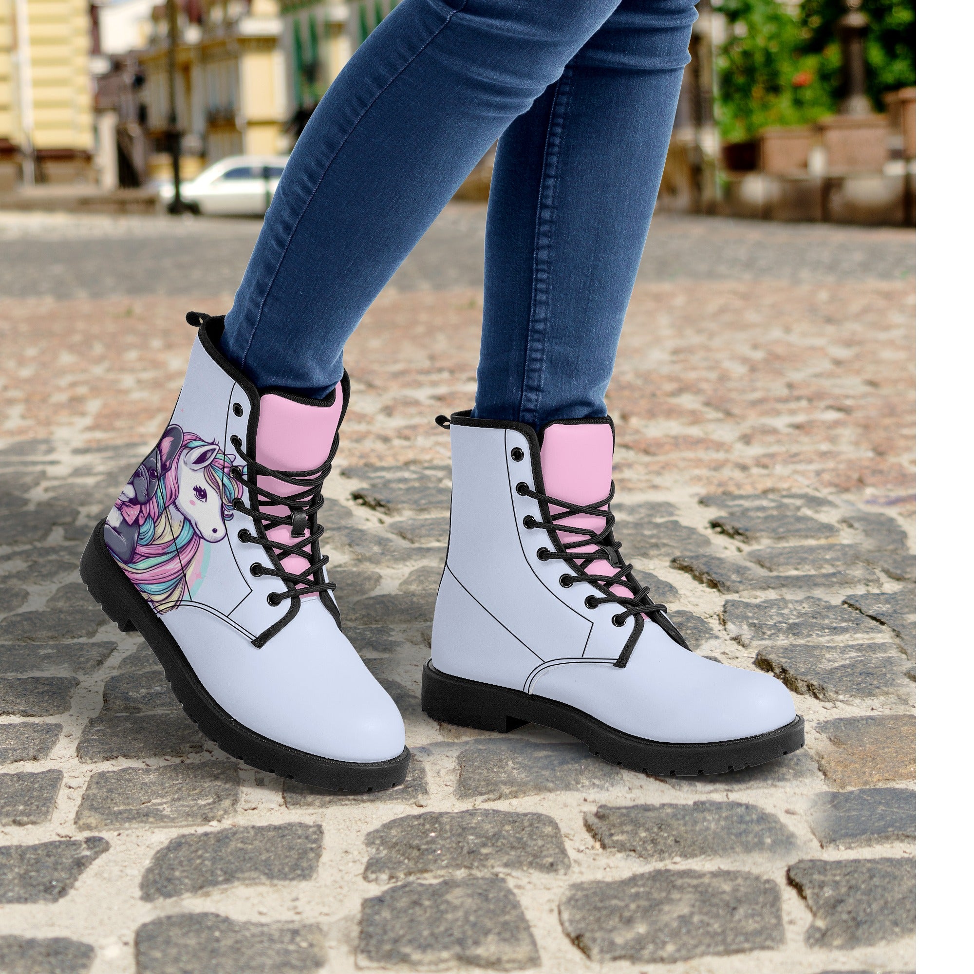 Frenchie-Fan Minimal-Aesthetic Lady - Leather Boots for Daily Life