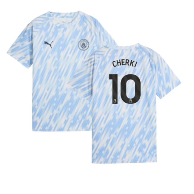 Cherki 10 Fan Quality Man City Home Supporter Shirt (Kids)