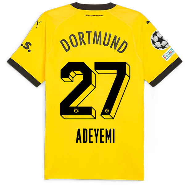 Borussia Dortmund Adeyemi 2023-2024 UCL Home Jersey – Authentic Shirt