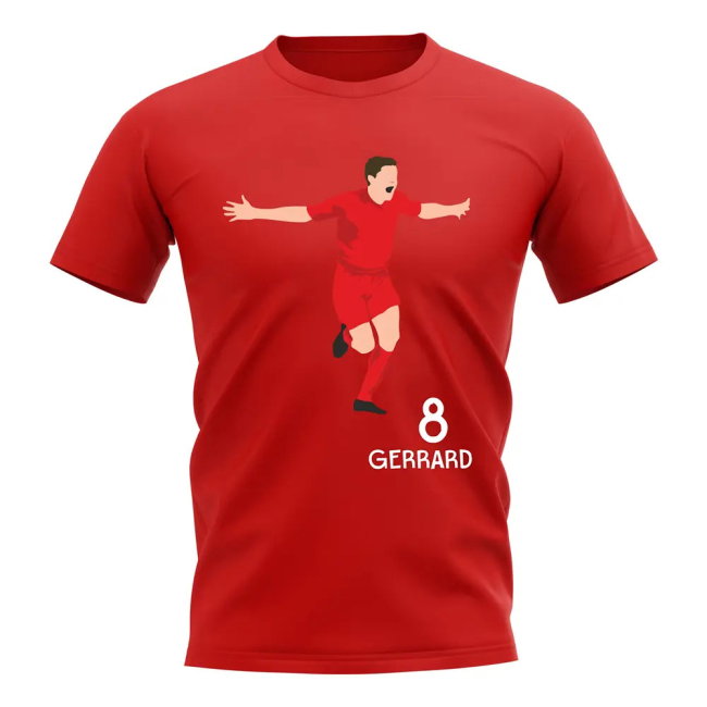 Steven Gerrard Liverpool Player Graphic supporter T-Shirt (Men