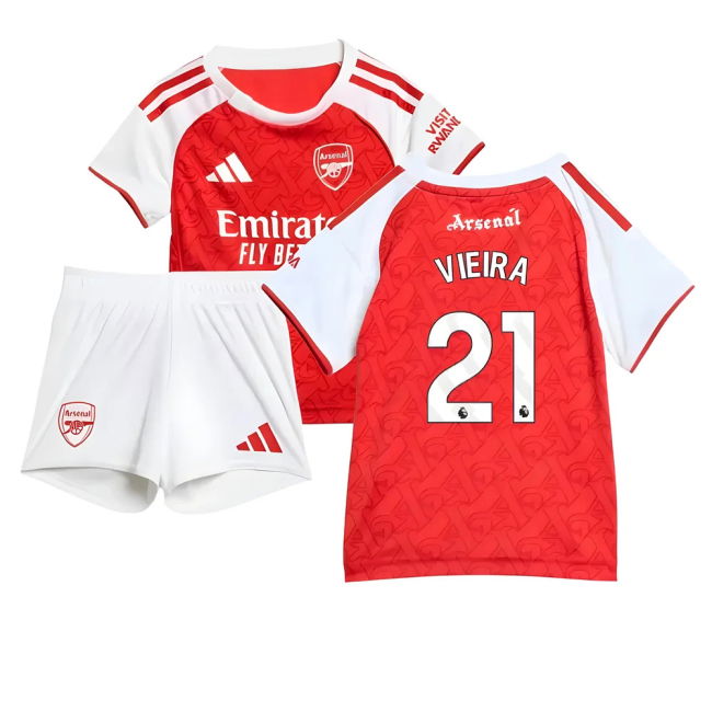 Baby Elite Style Arsenal Top Level Home Player Jersey (Vieira 21)