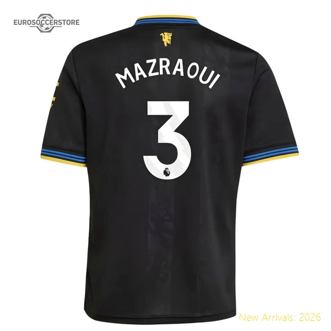 Authentic 2025-2026 Man Utd Third Shirt (kids) (mazraoui 3) - Premium